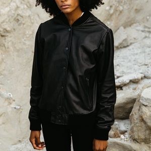 Atwyld Onyx Leather Motorcycle Jacket